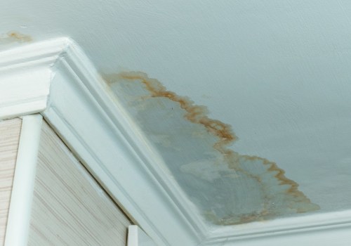 How do you cover up water stains before painting?